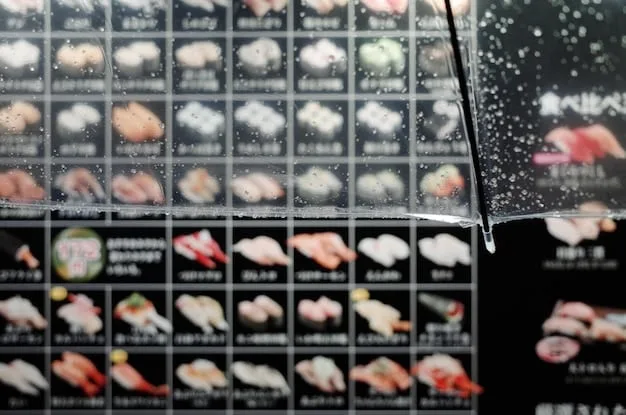 An aisle in a Japanese convenience store, showcasing a variety of onigiri (rice balls) with different fillings, clearly labeled with prices.