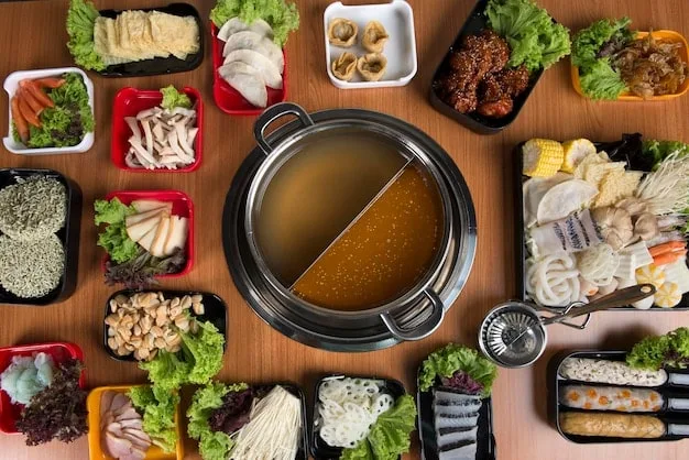 Close-up photo of a Japanese convenience store's oden pot with various ingredients simmering in broth. The focus should be on the variety of oden items and the warm, inviting presentation.