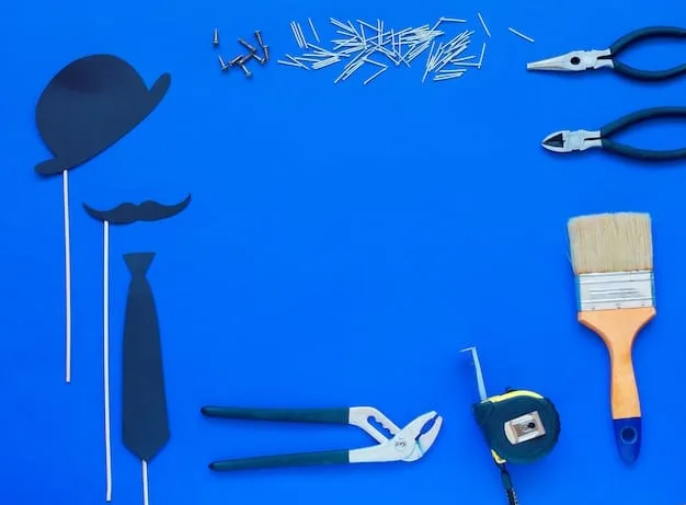 A close-up shot of various kirigami tools laid out neatly on a table, including small, sharp scissors, a craft knife, a self-healing cutting mat, a metal ruler, and an assortment of colorful origami papers and cardstock.
