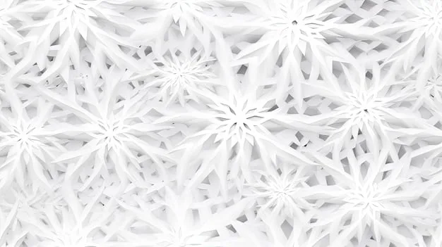 A beautifully detailed Kirigami snowflake pattern, cut from white paper, lying flat against a dark textured background, highlighting its delicate and symmetrical design.