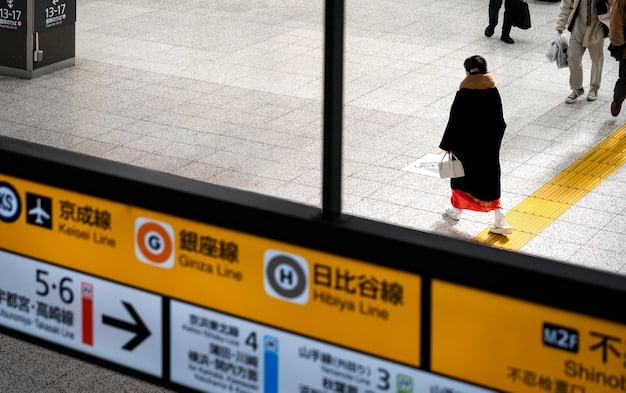 A close-up of a Japan Rail Pass, showing the ticket design and indicating where to validate it at a JR station.
