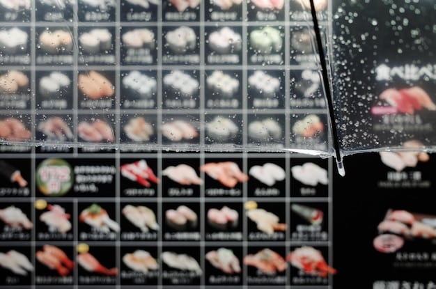 An aisle in a Japanese convenience store, showcasing a variety of onigiri (rice balls) with different fillings, clearly labeled with prices.
