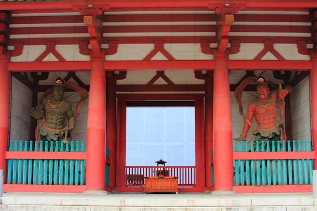 A split-screen image showing the exterior of a typical Japanese sento with its traditional signage and entrance, contrasted with the interior changing room featuring wooden lockers and baskets, and a glimpse into the bathing area. The image emphasizes the transition from the outside world to the serene bathhouse environment.