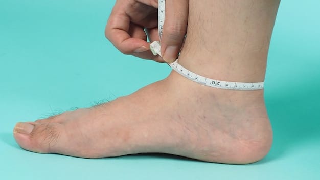 A person's foot being measured with a ruler in centimeters on a light-colored floor, with a Japanese shoe chart visible on a tablet nearby, emphasizing accurate foot measurement for shoe sizing.
