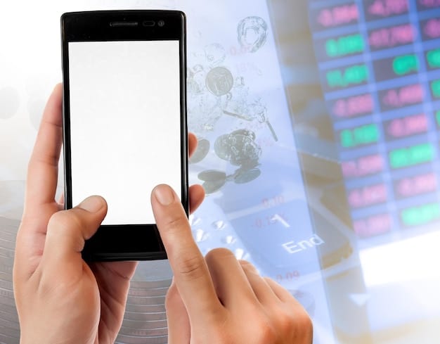 A close-up of a smartphone screen displaying a currency exchange app or a payment confirmation page, showing Japanese Yen being converted to US Dollars, with a credit card clearly visible in the background.